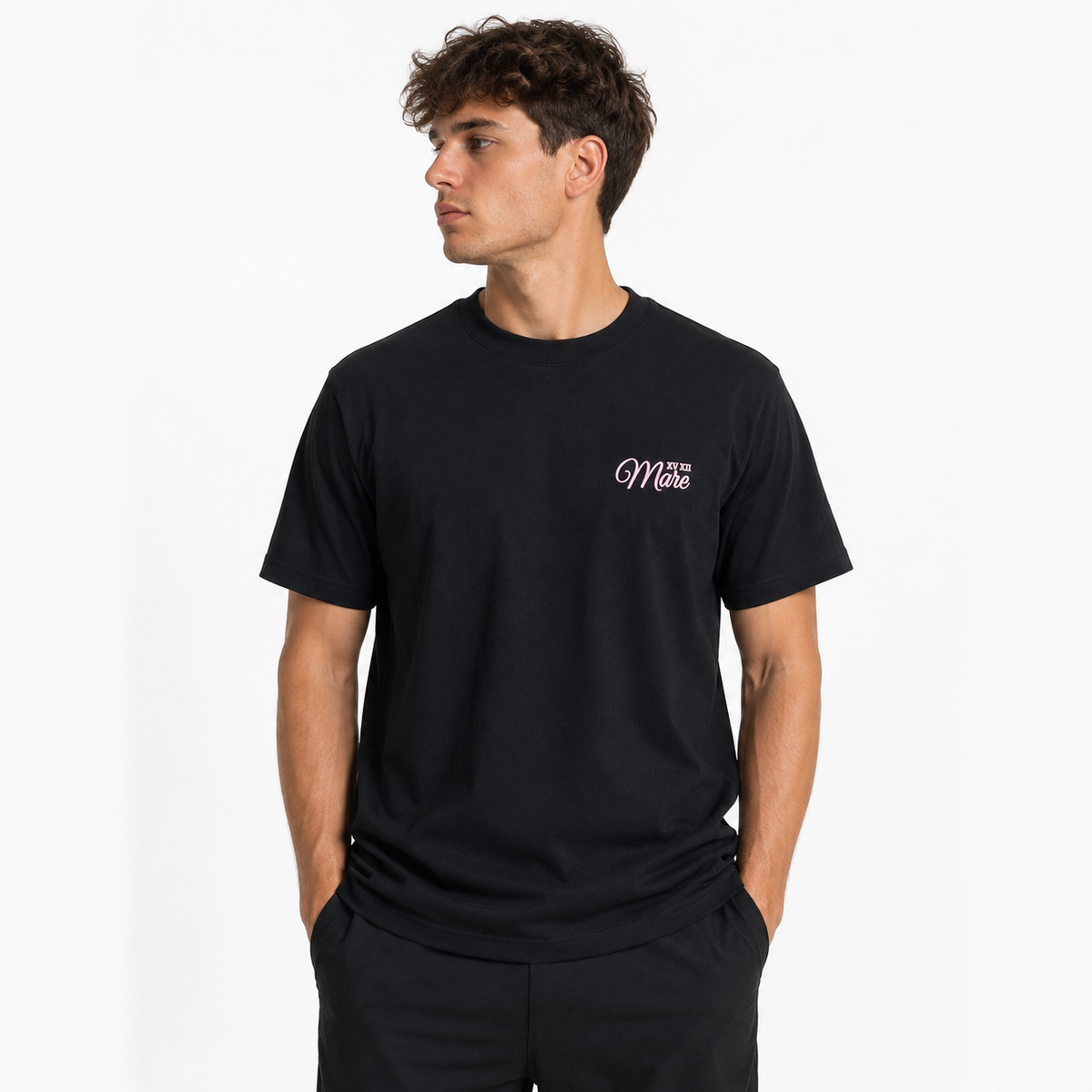 MARE Tee Black Pink