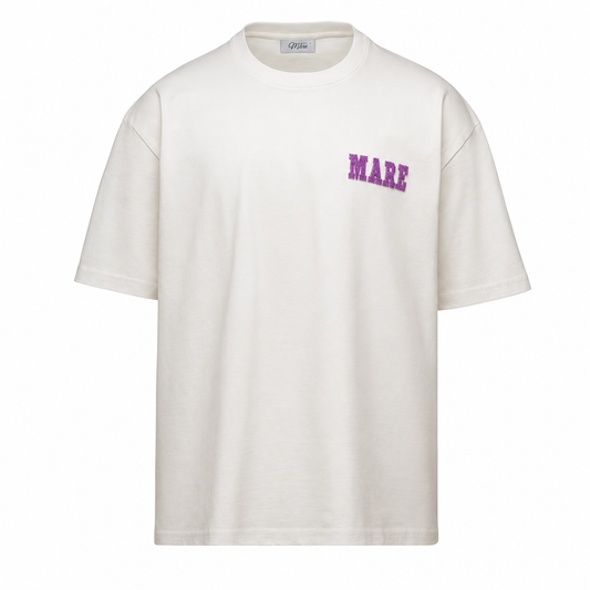 MARE Tee White-Purple Tufting