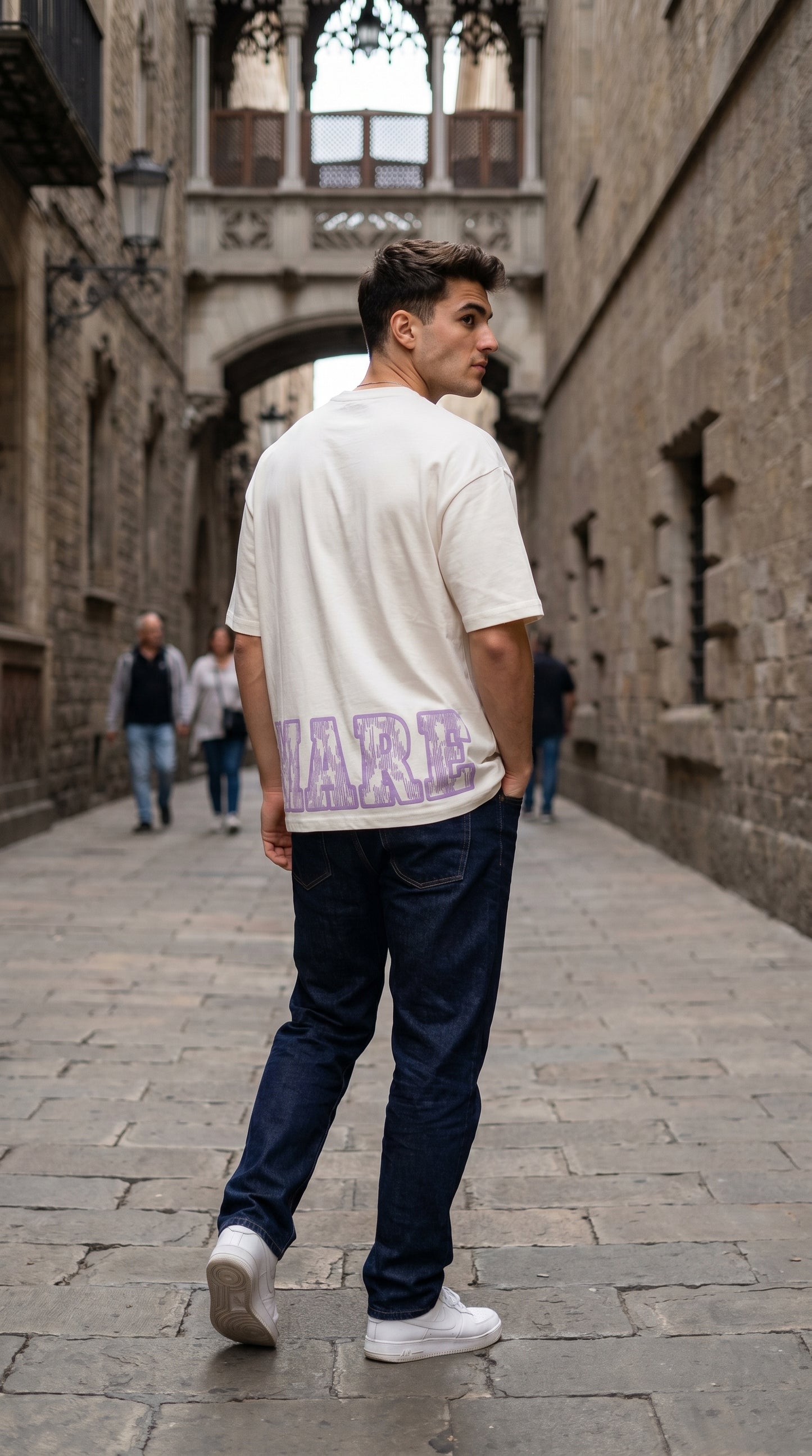 MARE Tee White-Purple